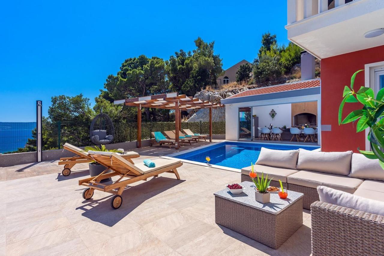 Villa Matan - Only 200M From The Sandy Beaches, Private 28M2 Pool Omis Ngoại thất bức ảnh