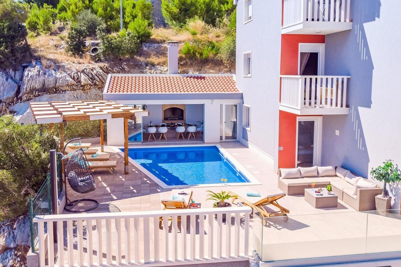 Villa Matan - Only 200M From The Sandy Beaches, Private 28M2 Pool Omis Ngoại thất bức ảnh